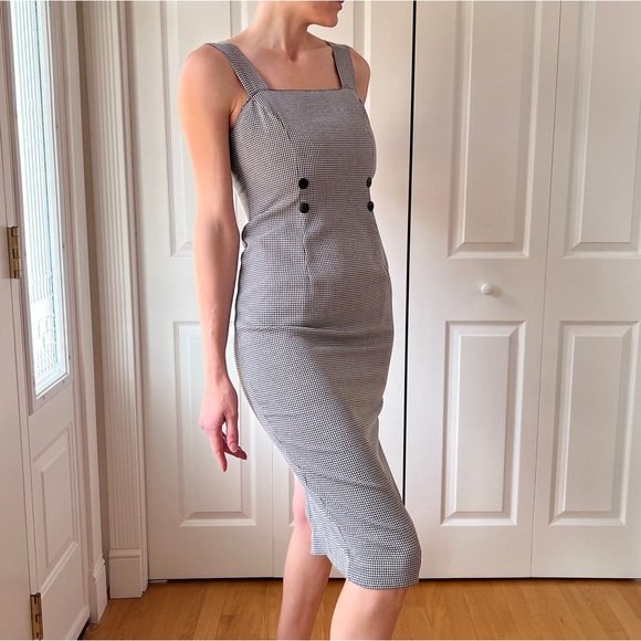 Vintage LA BELLE Gingham Print Dress - Picture 2 of 6